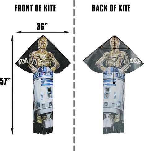 WindNSun BreezyFlier 57 طائرة ورقية دلتا طويلة الذيل من النايلون المرخصة مع SkyTails ومقبض طائرة ورقية وسلسلة طائرة ورقية in Kuwait