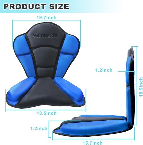Thickened Kayak Seat with Back Support, Sit On Top Cushioned Canoe Backrest Molded Foam Seat for SUP Paddle Board Fishing Boat Long Trip in Kuwait