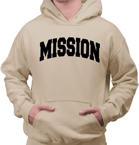 Mission Collegiate Hoodie Sweatshirt Usisex in Kuwait