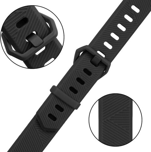 Tobfit Waterproof Sport Bands Compatible with Fit bit Alta/Alta HR/Ace, Soft TPU Replacement WristBands, Small, Champagne Gold/Rose Gold in Kuwait