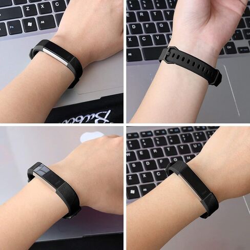 Tobfit Waterproof Sport Bands Compatible with Fit bit Alta/Alta HR/Ace, Soft TPU Replacement WristBands, Small, Champagne Gold/Rose Gold in Kuwait