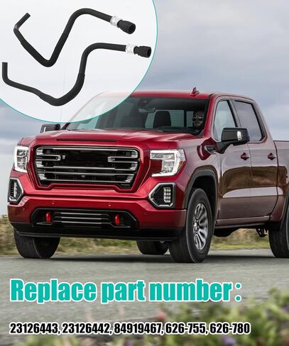 HVAC محرك سخان محرك خرطوم مدخل متوافق مع شيفروليه سيلفرادو 1500 2015-2019 GMC Sierra 1500 2015-2019 ، يحل محل 23126443 23126442 84919467 626-755 626-780 in Saudi Arabia