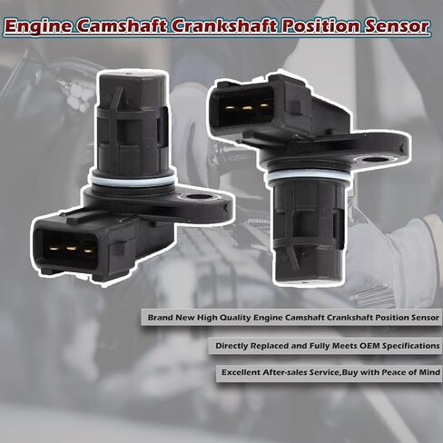 2PCS محرك محرك وظائف الحدبات مستشعر متوافق مع Hyundai Elantra Elantra Coupe Elantra GT Tiburon Tucson - متوافق مع Kia Forte Koup Soul Spectra5 لـ Sportage OE # PC661 3935023700 in Kuwait