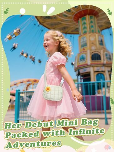 حقيبة Crossbody منتفخة للفتيات - 4 5 6 7 8 9 10 11 12 12 سنة هدية عيد ميلاد ، عودة إلى المدرسة فاني حزمة للفتيات محافظ حقيبة حزام لطيف للعصرية للمراهقين ابنة الابنة ، أخت بيج ، بيج in Kuwait