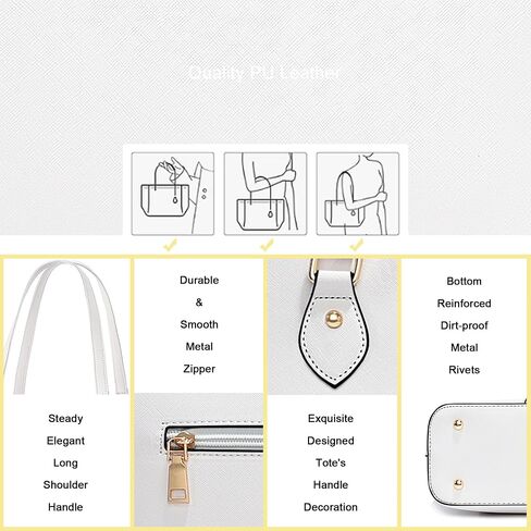 CHICAROUSAL Tote Bag for Women Large Handbags and Purses for Women PU Leather Womens Shoulder Bags in Kuwait