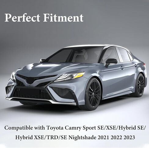 الشفة الأمامية متوافقة مع Toyota Camry Sport [SE ، XSE ، Hybrid SE ، Hybrid XSE ، TRD ، SE Nightshade] 2021 2022 2023 Front Pumper Lip in Saudi Arabia