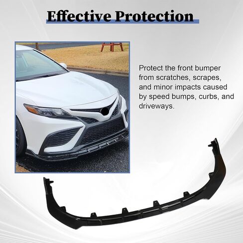 الشفة الأمامية متوافقة مع Toyota Camry Sport [SE ، XSE ، Hybrid SE ، Hybrid XSE ، TRD ، SE Nightshade] 2021 2022 2023 Front Pumper Lip in Saudi Arabia