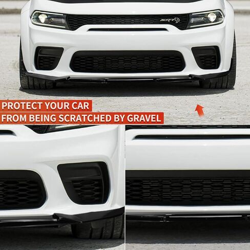 Archaic Front Spoiler for Dodge Charger 2015-2023, Bumper Lip Chin Splitter for SRT Hellcat/RT Scat Pack/Daytona/RT 392, ABS, Gloss Black in Saudi Arabia