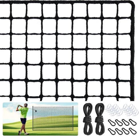 Golf Net Practice, Golf nets for Backyard Driving Real Golf Balls Nylon Netting 10x15ft, Golf Netting for Garage Swing Training, Heavy Duty Golf Hitting Net in Saudi Arabia