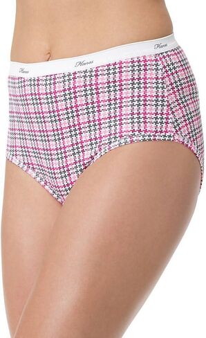 Hanes Women's Core Cotton Extended Size Brief Panty (Pack of 5) in Saudi Arabia