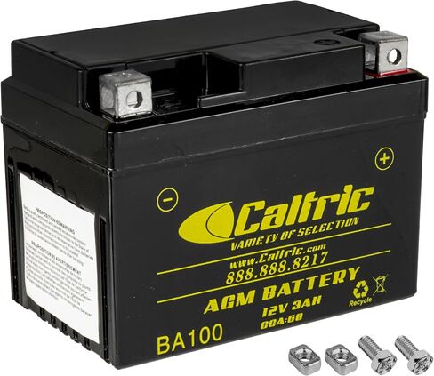 Caltric YTZ5S AGM بطارية متوافقة مع Honda C125A Super Cub 2019 2020 2021 2022 2023 / 12V / 3 AH / CCA 60 in Kuwait