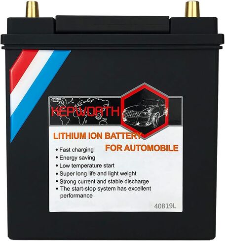 Replacement 40ah Lead Acid Battery 40B19R Automobile Battery LiFePO4 Universal 12v 22Ah 680CCA Lithium Iron Phosphate Built-in BMS Protection Board Deep Cycle LFP in Saudi Arabia