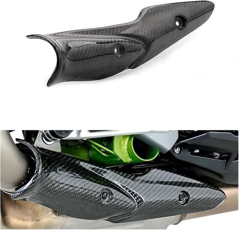 Be Compatible With Z900 Z900e Motorcycle Exhaust Mid Link Pipe Carbon Fiber Heat Shield Cover Guard Anti-Scalding Shell in Saudi Arabia