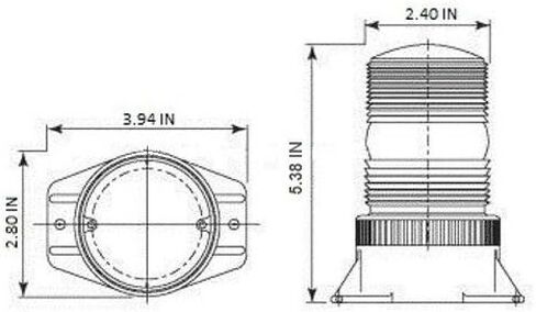 B1L120 Green 110V 120V AC LED Non-Flashing Steady-ON Warning Light SMAL Beacon in Saudi Arabia