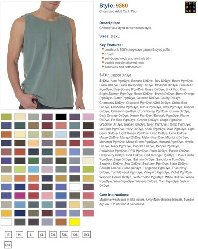 Comfort Colors Adult Garment-Dyed Sleeveless Tank in Saudi Arabia