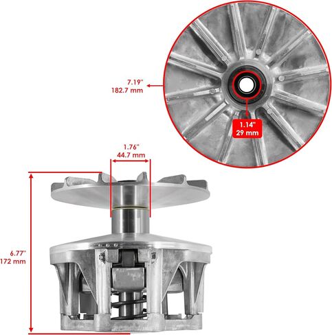 Caltric Primary Drive Clutch with Bolt Compatible with Polaris RZR XP 900 / RZR XP 4 900 2011-2014 / Ranger 900 XP 2013-2014/900 Crew 2014-2015 in Saudi Arabia