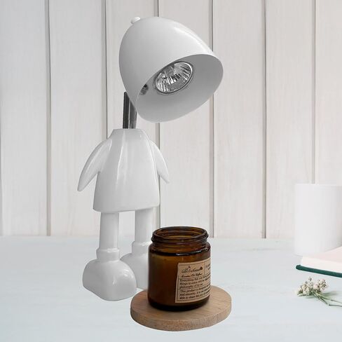 مصباح شمعة روبوت خضراء Xooox مع Timer - مكتب المكاتب والبالغين والبنين ومصباح ديكور غرفة نوم ؛ ديكور غرفة الألعاب الجمالية. متعة رجل كهف بارد. روبوت معطرة شمعة موزع in Kuwait