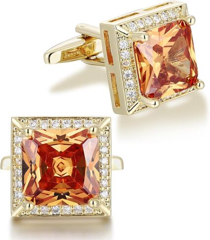 Crystal Cufflinks for Men, Purple Cufflink CZ Sparkle Diamond, Square Cufflinks for Wedding Groom Best Man, Cuff link 0.62 * 0.62inch in Saudi Arabia