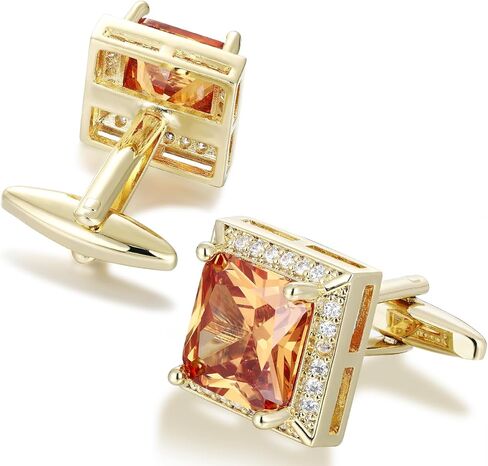 Crystal Cufflinks for Men, Purple Cufflink CZ Sparkle Diamond, Square Cufflinks for Wedding Groom Best Man, Cuff link 0.62 * 0.62inch in Saudi Arabia