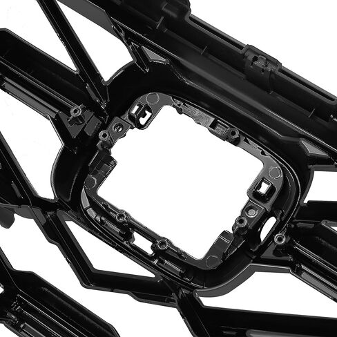 HECASA Front Bumper Grille Compatible with 2023-2024 Honda CR-V CRV Upper Grill Black Painted ABS in Saudi Arabia