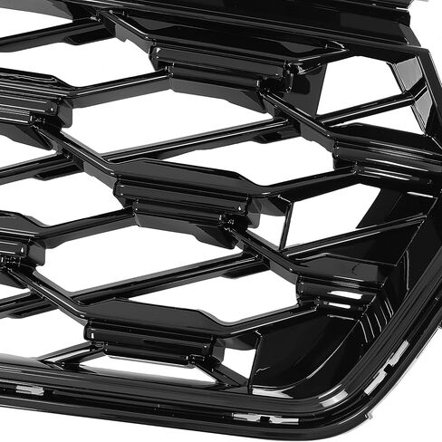HECASA Front Bumper Grille Compatible with 2023-2024 Honda CR-V CRV Upper Grill Black Painted ABS in Saudi Arabia