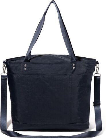 Large Carryall Tote Bag for Women - Lightweight Nylon Zipper Top Weekender Travel Beach Bag Personal Item w/Luggage Sleeve in Saudi Arabia