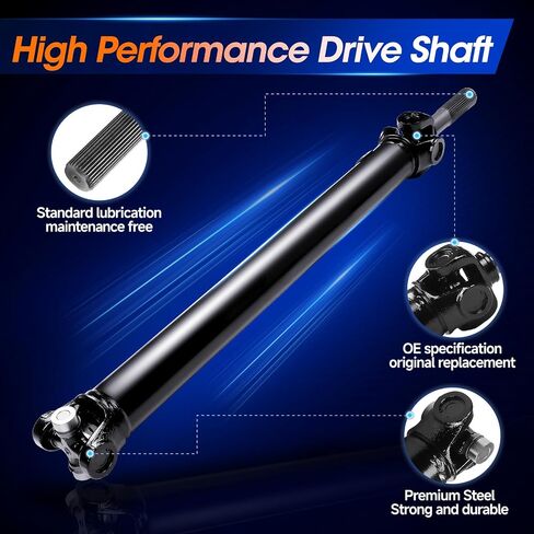 37.6'' Front Drive Shaft Prop Shaft Driveshaft Assembly Fit for Chevrolet, GMC Models - Silverado Sierra 1500 2500 3500 Yukon XL 2500, 4WD, Auto Trans, Replace# 15182098 65-9518 in Saudi Arabia