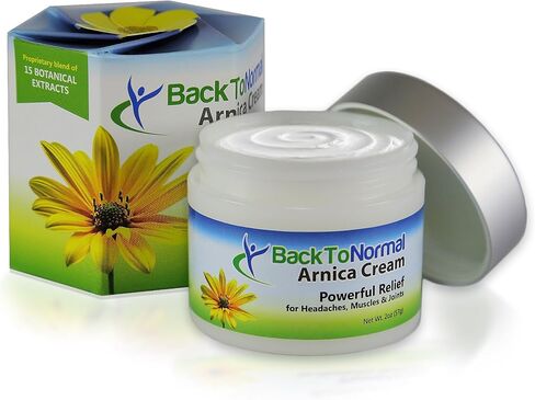 العودة إلى Cream Arnica العادية - صيغة قوة إضافية جديدة! 2 أوقية. مسجلة إدارة الأغذية والعقاقير. استخدام للمفاصل والعضلات وغيرها من تخفيف الألم. (2oz. جرة) in Saudi Arabia