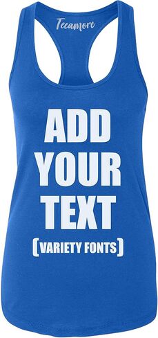 Women Custom Tank Top أضف نصك المصمم على صناديقك المخصصة للطباعة الخاصة بك in Kuwait