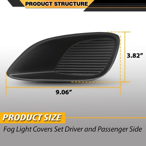 يغطي ضوء الضباب متوافق مع Toyota Yaris 2007-2012 ، مناسبًا للنماذج بدون سائق المفسد بالألوان وجانب الراكب 5212752390 ، 5212852100 ، TO2599105 ، TO2598105 in Kuwait
