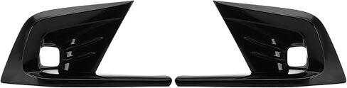 Front Fog Light Cover Trim Fit for Honda Civic 11th 2022 2023 Left Right Lower Foglight Lamp Bumper Bezel Frame Trim, Glossy Black in Saudi Arabia