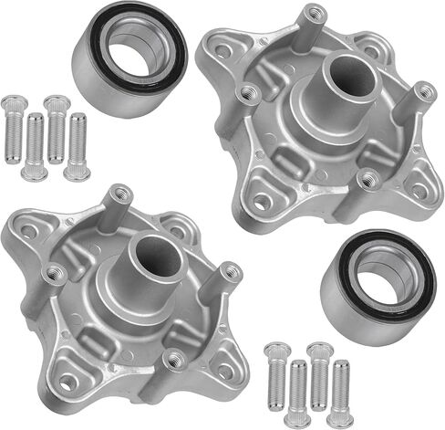 Caltric 2 Wheel Wheel Hub مع الحامل والبراغي متوافق مع Polaris Ranger 800 4x4 6x6 / Ranger Crew 800 2010 2011 2013-2017 in Saudi Arabia