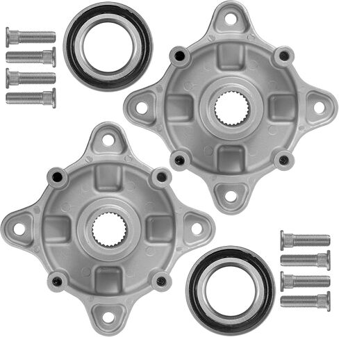 Caltric 2 Wheel Wheel Hub مع الحامل والبراغي متوافق مع Polaris Ranger 800 4x4 6x6 / Ranger Crew 800 2010 2011 2013-2017 in Saudi Arabia