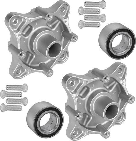 Caltric 2 Wheel Wheel Hub مع الحامل والبراغي متوافق مع Polaris Ranger 800 4x4 6x6 / Ranger Crew 800 2010 2011 2013-2017 in Saudi Arabia