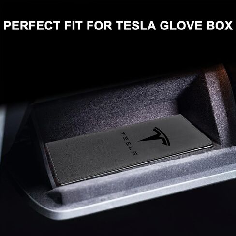 حامل بطاقة التسجيل والتأمين لنموذج Tesla Y 3 S X ، تخزين رخصة القيادة ، البطاقات ، المستندات ، Tesla Model Y 3 X S الملحقات 2025 2024 2023 Black in Kuwait