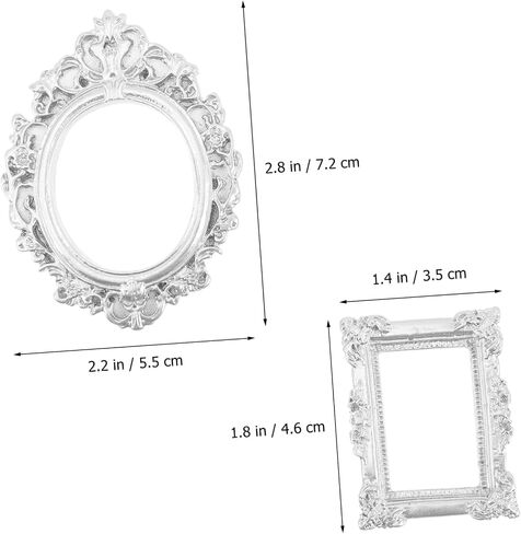 Eringogo Old Style Miniature Prames Bulk 12pcs راتنج صور إطار المجوهرات in Saudi Arabia