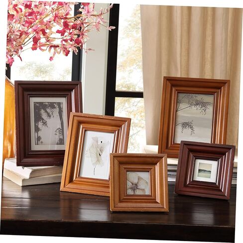 Eringogo 12pcs صور إطار صور منصة الدوران رفوف إطار صور لرفوف الشاشة البلاستيكية على ظهرها in Saudi Arabia