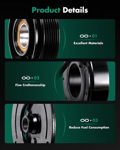 SCITOO AC Compressor with Clutch for 2007-2012 for Compatible for Nissan for Altima CO 10886C in Saudi Arabia