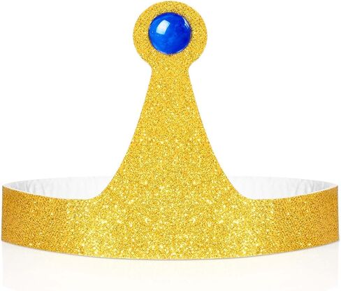 Kavoc Princess Gold with Blue Jewel Crown for Adults Men Women Halloween Fantasy Adventure Cosplay Dress-Up in Saudi Arabia