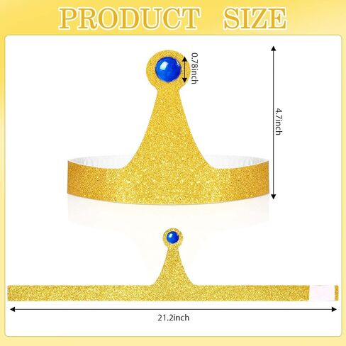Kavoc Princess Gold with Blue Jewel Crown for Adults Men Women Halloween Fantasy Adventure Cosplay Dress-Up in Saudi Arabia