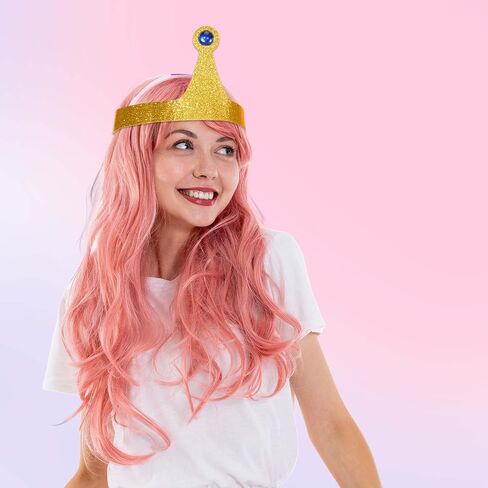 Kavoc Princess Gold with Blue Jewel Crown for Adults Men Women Halloween Fantasy Adventure Cosplay Dress-Up in Saudi Arabia