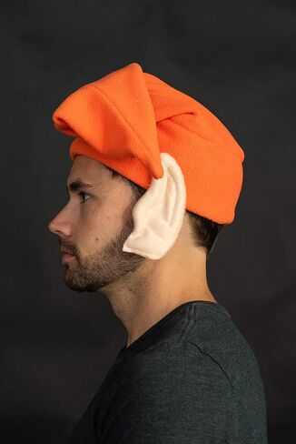Nicky Bigs Novelties Hat Elf elf مع آذان Gnome Cap Dwarf Assume Assume ، Orange ، حجم واحد in Saudi Arabia