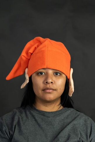 Nicky Bigs Novelties Hat Elf elf مع آذان Gnome Cap Dwarf Assume Assume ، Orange ، حجم واحد in Saudi Arabia