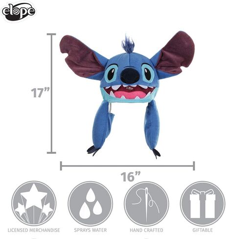 Disney Lilo & Stitch Sprazy Costume Hat - Water Spraying Hat with Secret Reservoir, Officially Licensed in Saudi Arabia