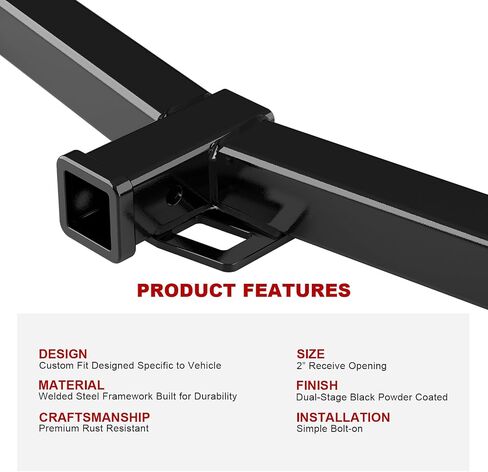 APS REAT TORING HIGH RECEIVER ، Class 3 Trailer Hitch متوافق مع Ford Transit-150 Transit-250 Transit-350 2015-2025 in Saudi Arabia