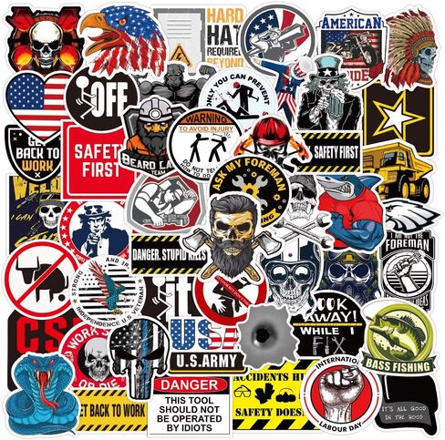 ملصقات القبعة الصلبة المكسيكية [50 قطعة] فخر المكسيك - ملصق فينيل مضحك لصندوق الأدوات، خوذة صلبة، غطاء محرك السيارة، زجاجة مياه للكمبيوتر المحمول، شارات وطنية للبالغين عمال البناء الأساسيين in Kuwait