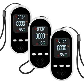 نوع الإدراج كاشف أول أكسيد الكربون ، الرطوبة وعرض درجة الحرارة VZMCOV 3-في 1 شاشة إنذار أول أكسيد الكربون ، ألوان LCD عرض أول أكسيد الكربون الكربون الكربون (حزمة واحدة) in Kuwait