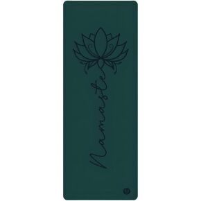Yoga Mat Thick 4.5mm, Natural Rubber and PU Non Slip Yoga Mats with Strap Women, Exercise Mat for Yoga, Professional Pilates, Home Workout, Gym Mat Fitness, Namaste Yoga Mat in Saudi Arabia