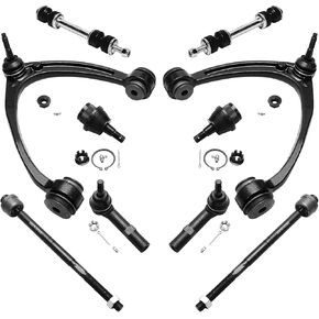 محور ديترويت - الطرف الأمامي 10pc مجموعة التعليق لـ Chevy GMC Silverado Sierra Yukon XL Suburban 1500 Avalanche Tahoe Escalade ESV Ext ، أذرع التحكم العليا في كرة القدم السفلى قضبان البديل البديل in Saudi Arabia