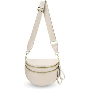 أكياس بوم للنساء - أكياس نايلون كروسد كروس جسم فاني حزم Bumbags العصرية محفظة حزام سعة كبيرة (A01 أسود) in Kuwait